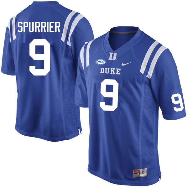Duke Blue Devils #9 Gavin Spurrier College Football Jerseys Sale-Blue